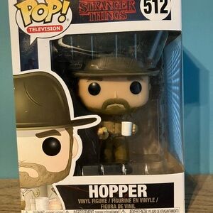 Funko Pop Stranger Things Hopper Figure - Black and Brown